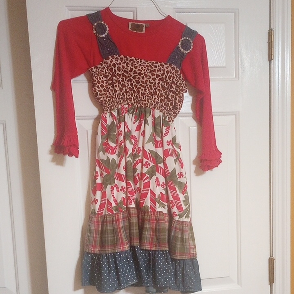 Vintage Couture Dress Of Many Colors Size 8